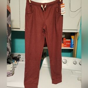 Cat & Jack maroon waffle joggers